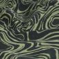 Preview: Baumwoll-Stretch animalprint Zebra olive schwarz